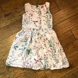 GAP Kids Hummingbird Floral Pink Dress